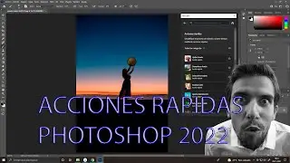 OPCION SECRETA EN PHOTOSHOP 2022 ventana de ACCIONES RAPIDAS tutoriales en ESPAÑOL😍☑️