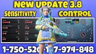 NEW 3.8 UPDATE 😱 Best Sensitivity | bgmi best sensitivity setting | pubg sensitivity 2025