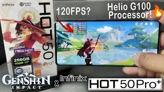 Genshin Impact Game Test on INFINIX Hot 50 Pro Plus? | HELIO G100 PERFORMANCE! 120FPS? | + FPS METER