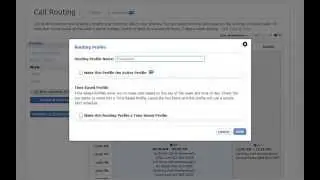 Create a Simple Profile for Call Forwarding