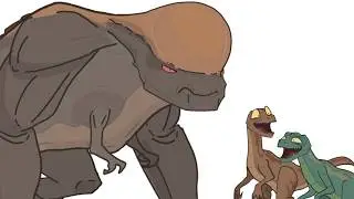 The D-Rex gets bullied (Jurassic World)