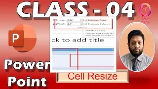 How to Resize Tables, Rows & Columns in PowerPoint in Bangla