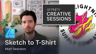 Sketched Idea to T-Shirt Mock-up in Affinity Designer with Matt Searston