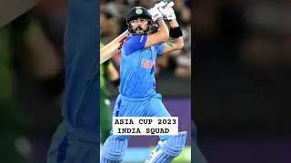 India Asia Cup 2023 Full Squad | No Samsan & Chahal | #shorts #cricket