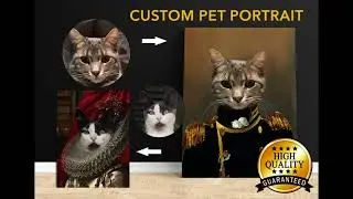I will do custom pet portrait, dog portrait, cat portrait