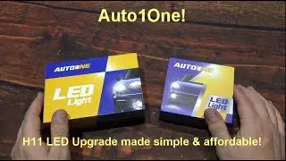 Auto1One H11 LED Bulb Kit Upgrade Review! (Low & High Beams Upgraded, Impressive Upgrade!)