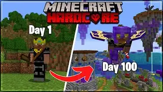 I Survived 100 Days In Hardcore Minecraft...