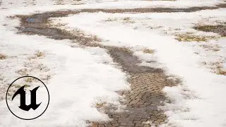 Making a REALISTIC Snowy Path in 6 Minutes | Unreal Engine 5
