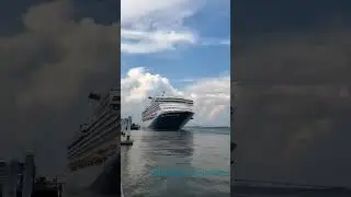 4K Port Charlotte Huge Cruise leaving 3 short blasts tell boaters I am operating #shortvideo #viral