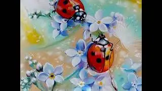 Пчела и бабочка - L'abeille et le papillon -  Lucienne Vernay