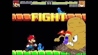 Mugen Super Better Mario vs Cuphead Bosses