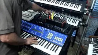 Alesis MicroGate x2, MicroVerb II, PPG Wave 2.2 and Roland JP-6 & TR-707