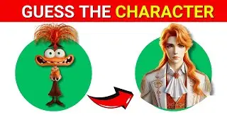 Guess The Inside Out Character By The Anime Disney Prince | Inside Out 2 Movie Quiz