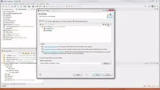 Screen Capture Of Making a New Eclipse Project From GitHub Branch