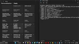 How to change font style in Windows 11 & Windows 10