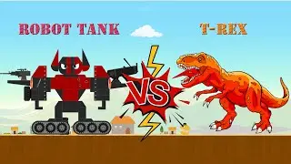 Labo Brick Tank Game | Create a Robot Tank and Destroy T Rex Boss #2