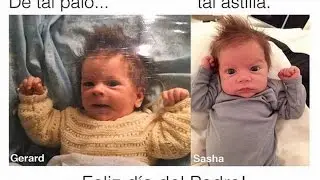 Sasha y Gerard Piqué, dos gotas de agua