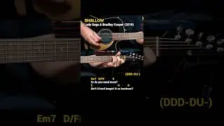 Shallow - Lady Gaga & Bradley Cooper (2018) Easy Guitar Chords Tutorial with Lyrics Part 2 SHORTS