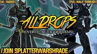 AQW - /JOIN SPLATTERWARSHRADE FULL Walk-Through (ALL DAGE Boss Drops & Quest Drops) + ITEM Showcase!