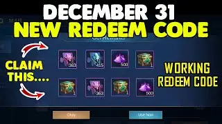 NEW WORKING REDEEM CODE |DECEMBER 31 2020 |REDEEM NOW (WITH PROOF ) |MLBB