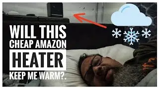 Cheap Heater In My Cargo Camper. 🥶