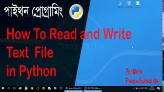 how to write and read text file in python.