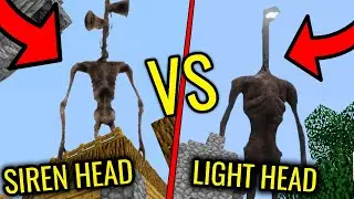 SIREN HEAD VS LIGHT HEAD !!! - Minecraft ITA