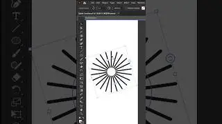 Minimal Radial logo in Adobe Illustrator💡#logodesign #logo #logogrid