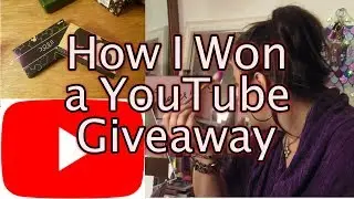 How I Won A Giveaway on Youtube