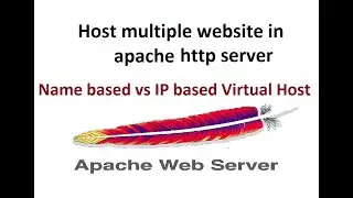 Host multiple websites in apache http server | Name based vs IP based virtual host setup | Hindi