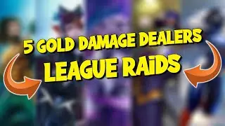 Top 5 Damage Dealers League Raids  Injustice 2 Mobile