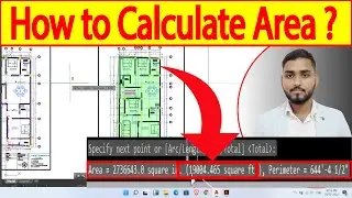 HOW TO CALCULATE TOTAL AREA IN AUTOCAD || how to calculate area in autocad 2022