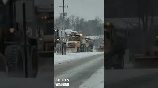 Movin' snow!  Wausau-style! #shorts (Blizzard of 2023)