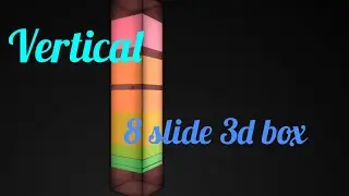 Slice reactangle shape overlapping show down animation | box overlapping animation 3D