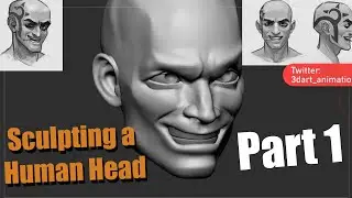 Sculpting a Human Head in Zbrush [Part 1]