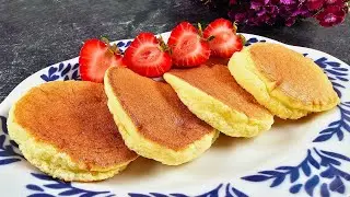Easy and fluffy breakfast in 5 minutes! Gluten free recipe! Japanese souffle pancakes
