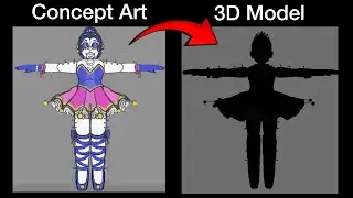 Stylized Ballora VRChat Avatar | Speed Model Part 1