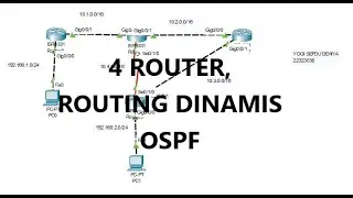 OSPF || Cara membuat jaringan Routing Dinamis OSPF menggunakan Cisco Packet Tracer