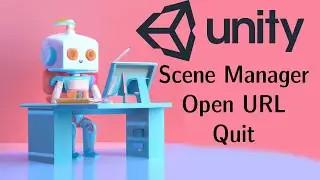 Unity Scene Manager, How to add a link and quitting an application. 