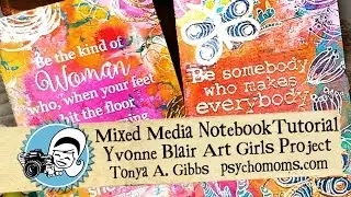 Mixed Media Notebook from Gelli® Prints Tutorial