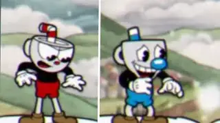 Cuphead and Mugman Drop The Astral Cookie! Cuphead DLC Clips