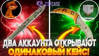 ДВА АККАУНТА ОТКРЫВАЮТ ОДИН КЕЙС НА CS2CASE! У КОГО ЛУЧШЕ ШАНСЫ?!