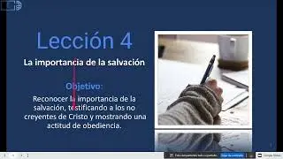 P1L04 - La importancia de la salvación