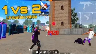 1 vs 2 unbelievable clutch | free fire