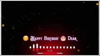 Birthday Avee Player Template। New Birthday status videos । Avee Player Template Download Link  ।