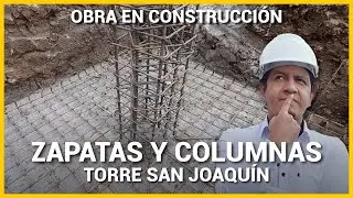 Como se construye ZAPATAS o PLINTOS y COLUMNAS de HORMIGÓN ARMADO | Armado de Acero, detalles y tips