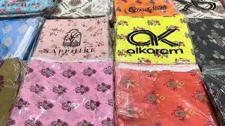 Alkaram | Sapphire | Cross Stitch | Allover 2pc Lawn Collection 2024 | unstitched Allover Brand Lawn