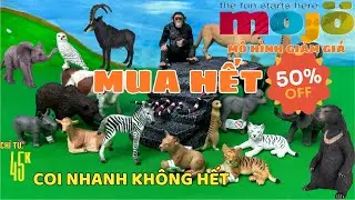 Săn sale và mở hộp mô hình đồ chơi chất lượng cao mojo: bò,... Satisfy unboxing Mojo fun figurines.