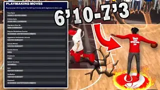 BEST DRIBBLE MOVES NBA 2K25 For 6'10 To 7'3 Builds! ISO Big NBA 2K25 Animation!