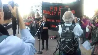 SF - Bradley Manning - Post Sentencing Rally - Rainey Reitman
